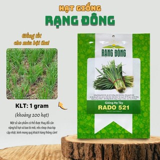 Hạt giống Hẹ Tây Rado 521 sinh trưởng tốt, trồng quanh năm - Hạt giống Rạng Đông