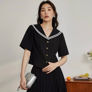 Áo cổ thuỷ thủ dáng suông