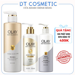 Combo sữa tắm olay b3+vitamin c 500ml dưỡng trắng da , dưỡng thể olay b3 + vitamin c trắng da 250ml