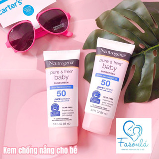 [Hang My]sale Kem chống nắng Neutrogena Pure Free cho bé SPF 50 2/25