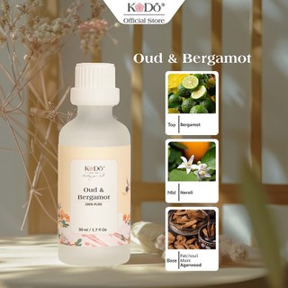 Tinh Dầu Nước Hoa KODO Oud & Bergamot Hương Cam Thảo Mộc Làm Thơm Phòng, Không Gian, Quần Áo - Signature - 10/50/100ml