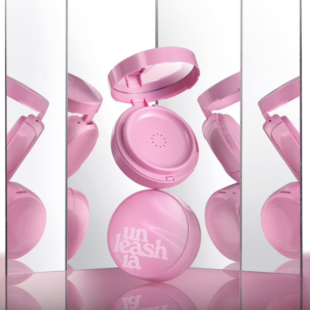 Phấn Nước Cushion Unleashia Satin Wear Healthy Green/  Don't Touch Glass Pink / Babe Skin Baby Blue SPF50+/PA++++ 15g