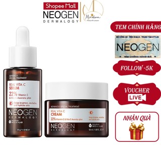 Serum & kem dưỡng vitamin c 22% mờ thâm dưỡng trắng da neogen dermalogy real vita c