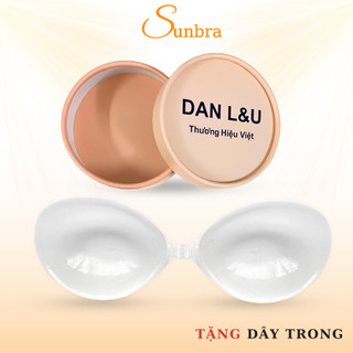 Miếng Dán Ngực Silicon Trong Suốt Độn 3cm Nâng Ngực Cài Trước Kèm Dây Trong SUNBRA 4960