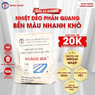 Sơn kẻ đường nhiệt dẻo phản quang 25kg