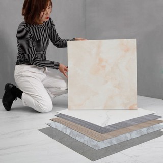 Miếng dán sàn nhà BUNA- dán tường đá hoa cương PVC cao cấp. đá rẻ đẹp chất liệu PVC, 60x60x0.1cm
