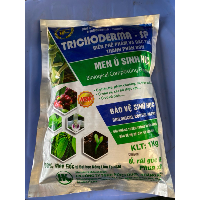 Men vi sinh Trichoderma gói 1kg ủ phân bón