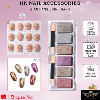 Set 6 bột tráng gương nén hk nail accessories