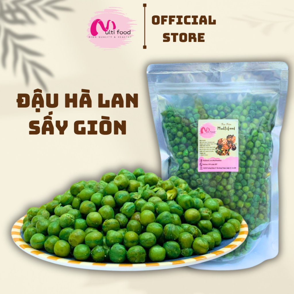 ĐẬU HÀ LAN SẤY GIÒN 500G - MULTIFOOD