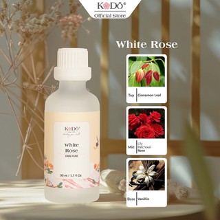 Tinh Dầu Nước Hoa KODO White Rose Hương Hoa Hồng Làm Thơm Phòng, Không Gian, Quần Áo - Classic Collection- 10/50/100ml