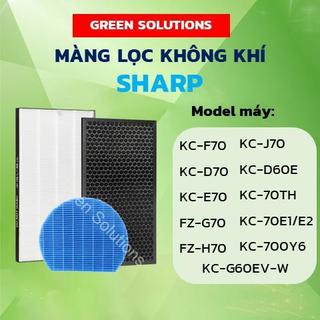 Màng lọc không khí sharp kc-f70, kc-d70, kc-g60e-w, kc-e70, kc-h70, kc-g70, kc-j70, kc-70th, kc-70e1, kc-70e2,kc-700y6