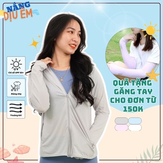 Áo khoác chống nắng mỏng nhẹ trơn, màu pastel, thời trang dành cho nữ