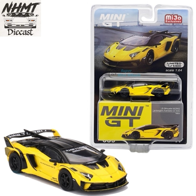 Mô Hình Xe - Lamborghini Aventador GT EVO LB-Silhouette WORKS #639 hãng Mini GT ( tỉ lệ 1:64 ) bản c