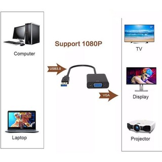 Cáp USB 3.0 to VGA Cáp chuyển đổi USB sang VGA