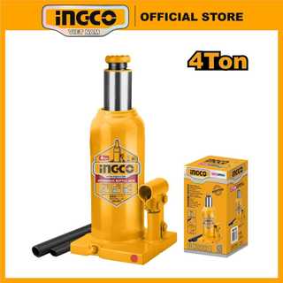 Kích thủy lực 4 tấn ingco hbj402 tối thiểu chiều cao 190mm, tối đa chiều cao 370mm