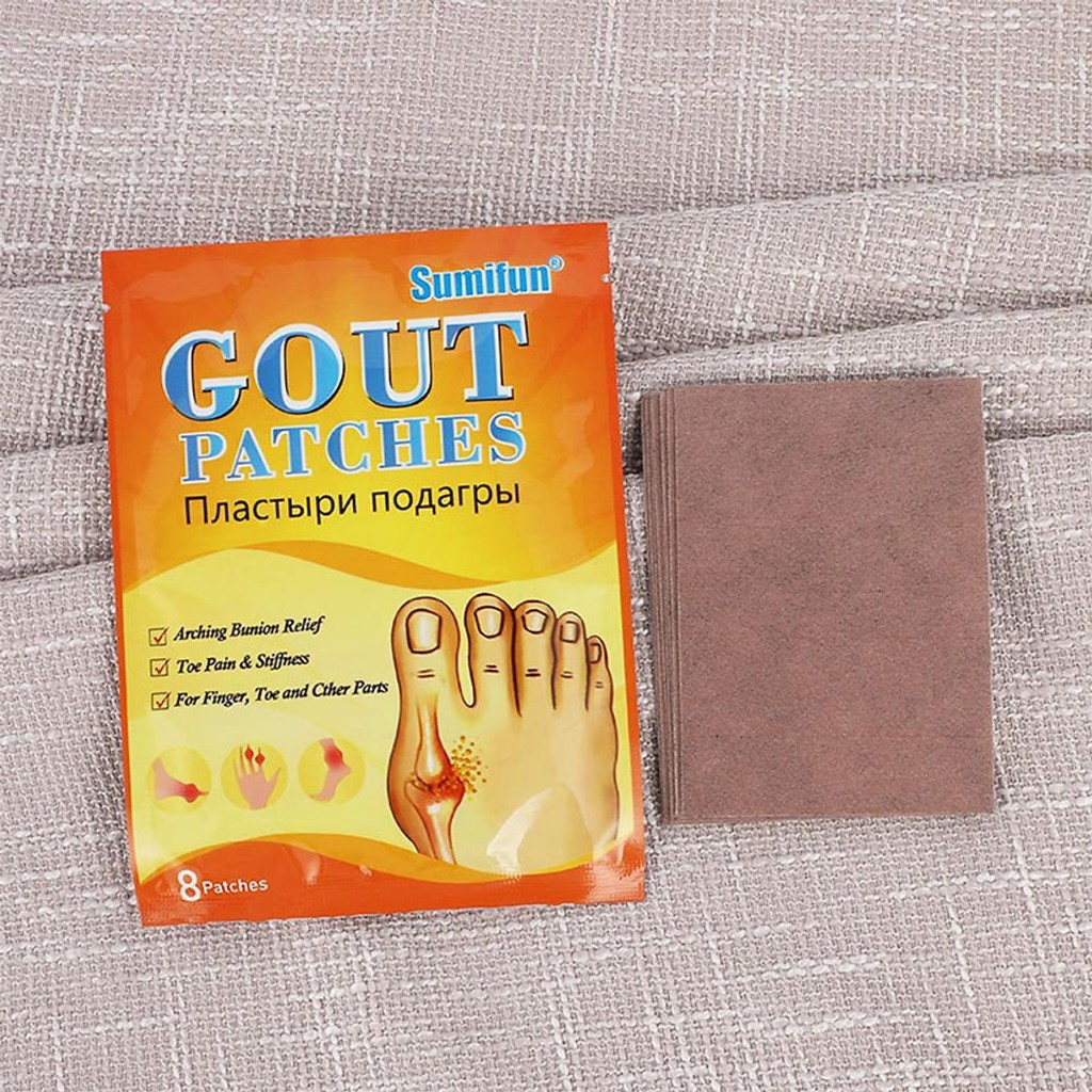 Miếng Dán Thảo Dược Xương Khớp Gout Patches Nga - Miếng Giảm Đau Gút Xương Khớp Gout Patches