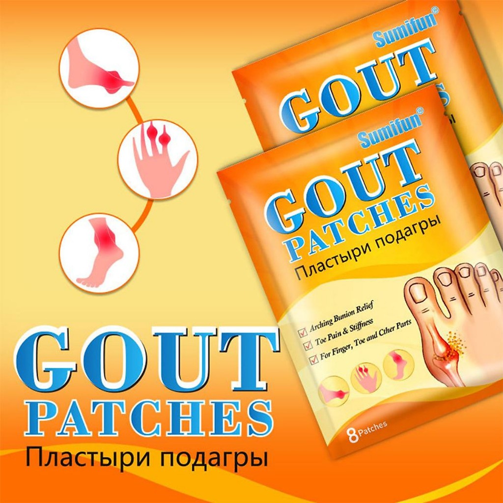 Miếng Dán Thảo Dược Xương Khớp Gout Patches Nga - Miếng Giảm Đau Gút Xương Khớp Gout Patches