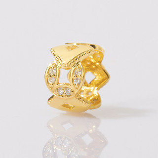 Mặt dây chuyền/charm kim tiền cara luna bạc 925 mạ vàng 18k - vcp10