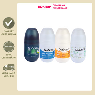 Lăn khử mùi dưỡng trắng da BABARIA 50ml/70ml nhập khẩu chính hãng Tây Ban Nha