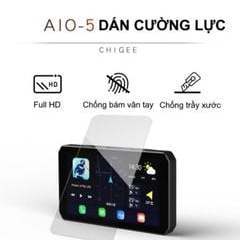 Miếng dán cường lực bảo vệ màn hình carplay aio-5 chigee - h2led