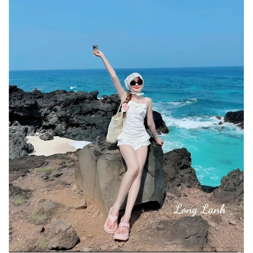 Váy Nữ 2 Dây Đi Biển Jumpsuit - Chất Vải Xốp Tằm Sóng Mềm Mại , Thiết Kế Tôn Dáng Sexy mai_xinh_shop | BigBuy360 - bigbuy360.vn