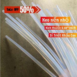 Combo 50/100 cây keo nến nhỏ dài 0.68×26mm