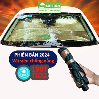 Ô che nắng kính lái ô tô Tâm Luân, dù chống nóng oto gấp gọn từ bên trong cán cong phụ kiện xe hơi 4 5 7 8 chỗ loại tốt