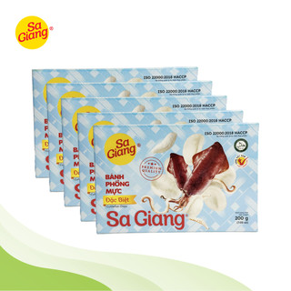 5 hộp bánh phồng mực đặc biệt sa giang - 200g