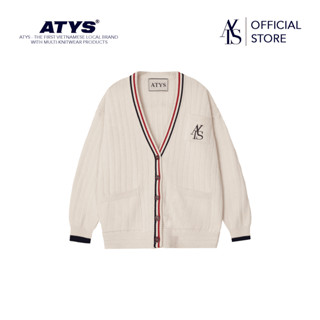 Áo ATYS®  2-LINE KNIT COTTON CARDIGAN (KEM)