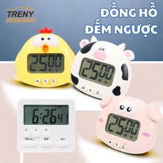 Đồng hồ đếm ngược, đồng hồ bấm giờ nấu ăn, đồng hồ bấm giờ phút giây, đồng hồ cho bé học tập, bấm giờ tiện lợi