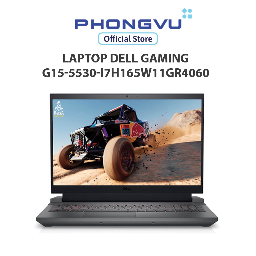 Máy tính xách tay/ Laptop Dell Gaming G15-5530-i7H165W11GR4060 (i7-13650HX) (Xám) - Bảo hành 12 thán