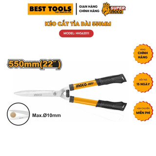 Kéo cắt tỉa cây cành hàng rào thép carbon ingco hhs62011 550mm