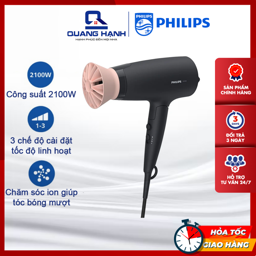 Máy sấy tóc ion Philips BHD356 2100W