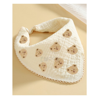 Khăn sữa xô cho bé EMOON vải muslin dày 4 lớp siêu mềm, thấm hút tốt,an toàn cho da bé đổi được thành yếm đeo cổ ăn dặm