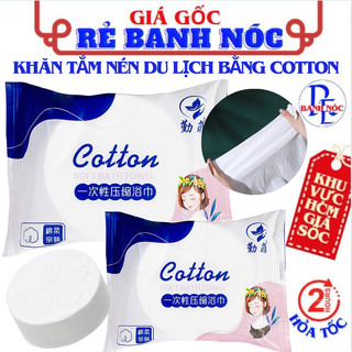 Khăn Tắm Nén Du Lịch Cotton Cô Gái Size Lớn 70*140cm Dùng 1 Lần Nhỏ Gọn Tiện Lợi- KHĂN NÉN KHÁCH SẠN