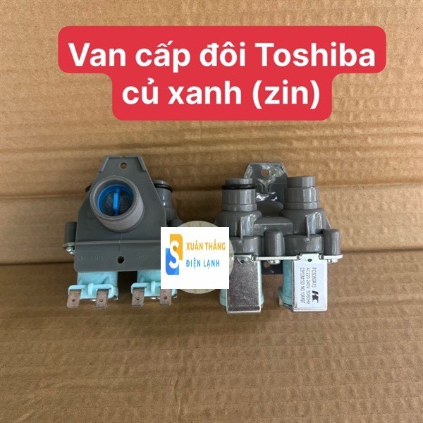 Van cấp nước đôi máy giặt TOSHIBA Van cấp nước máy giặt -   Hàng chính hãng