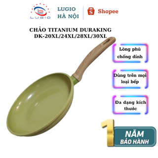 Chảo chống dinh đáy từ DURAKING DK - XL Chảo Hợp Kim Nhôm Gốm Sử Dụng Mọi Bếp bảo hành 12 tháng size 20/24/28/30 cm