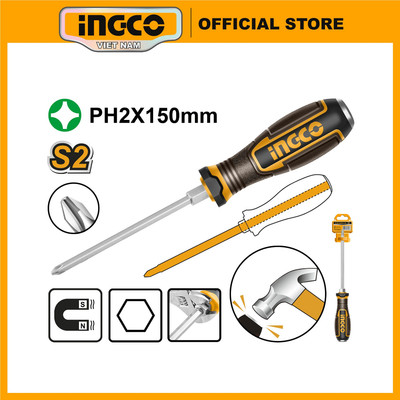 Tua vít bake đóng xuyên INGCO HGTS68PH2150 thân 6mm dài 150mm thép công nghiệp S2 chuôi lục giác