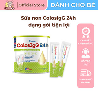 Sữa non ColosIgG 24h tăng cường miễn dịch - bổ sung lợi khuẩn tiêu hóa dạng gói lon 90g (60 gói x 1,5g)