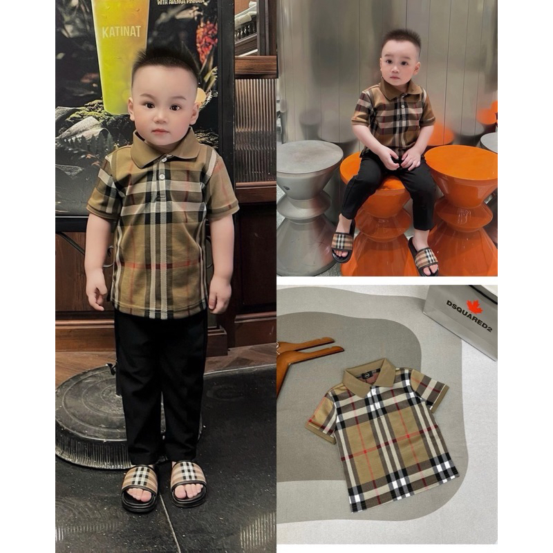 Sét bộ áo polo và quần dành cho bé trai