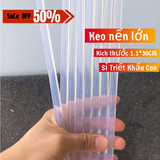 Combo 50/100 cây keo nến lớn kích thước 1.1×30cm