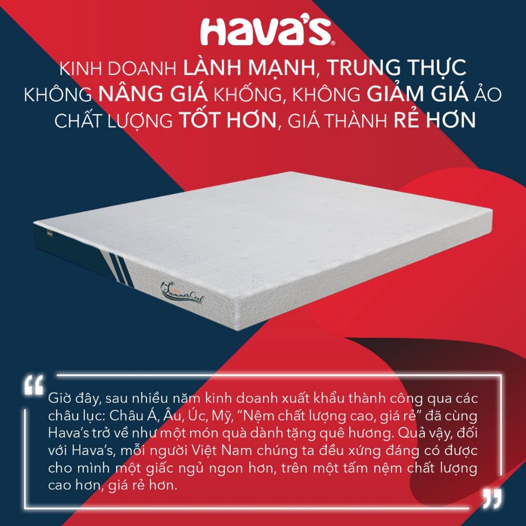 Havas | Nệm foam SummerCool |