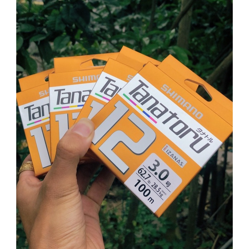 Dây Dù Câu Cá PE SHIMANO ( tanatoru ) x12 100m - Dù PE X12 Shimano Nhật dài 100m cao cấp siêu dai si