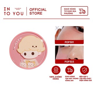 Into you x popmart phấn má hồng dạng cushion đơn sắc má hồng