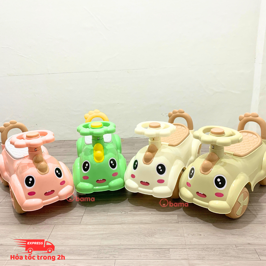 Xe chòi chân 4 bánh cân bằng cho bé, có nhạc có đèn cho bé từ 1-5 tuổi, Obama Baby