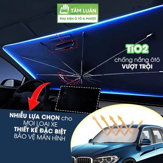 Ô Che Nắng Ô Tô Tâm Luân, Tấm Che Nắng Kính Lái oto gấp gọn, Phụ Kiện Bên Trong Chống Nóng Xe Hơi 4 5 7 9 Chỗ