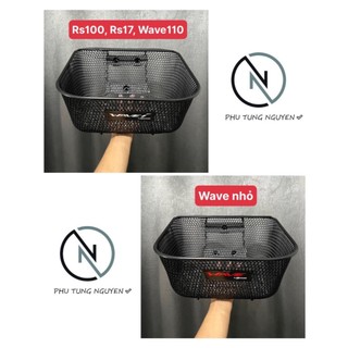  Rổ lưới thái đen gắn cho W125 Fu Wave nhỏ Rs17 ,loại lưới siêu dày chất lượng  tặng ốc  