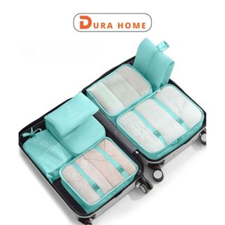 Bộ Túi Đựng Đồ Du Lịch 7 món, Túi Đựng Quần Áo Đồ Lót Tất Vớ Chống Thấm DURAHOME
