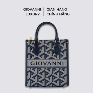 Túi Xách Nữ GIOVANNI Grammi Città Chất Liệu Vải Canvas Họa Tiết Pattern Kết Hợp Da Bò Cao Cấp DLD0164-1