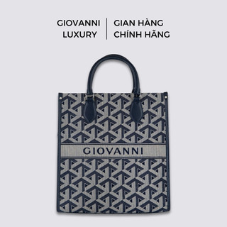 Túi Xách Nữ GIOVANNI Grammi Città Chất Liệu Vải Canvas Họa Tiết Pattern Kết Hợp Da Bò Cao Cấp DLD0165-1